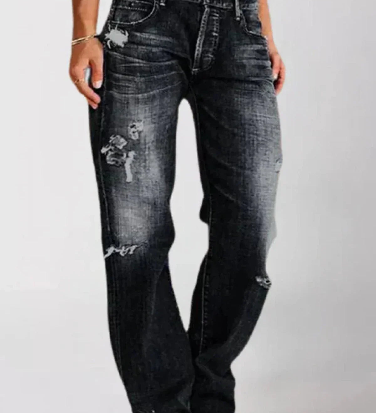 Straight leg jeans til kvinder – klassisk pasform og afslappet stil