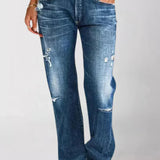 Straight leg jeans til kvinder – klassisk pasform og afslappet stil