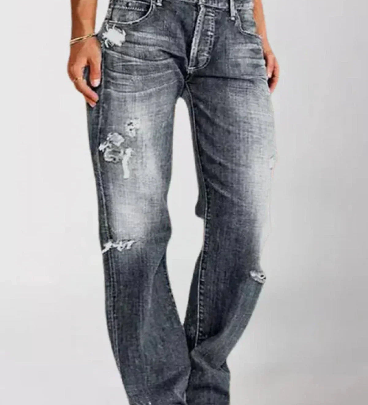 Straight leg jeans til kvinder – klassisk pasform og afslappet stil