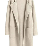 Lang Åben Cardigan med Elegant Pasform