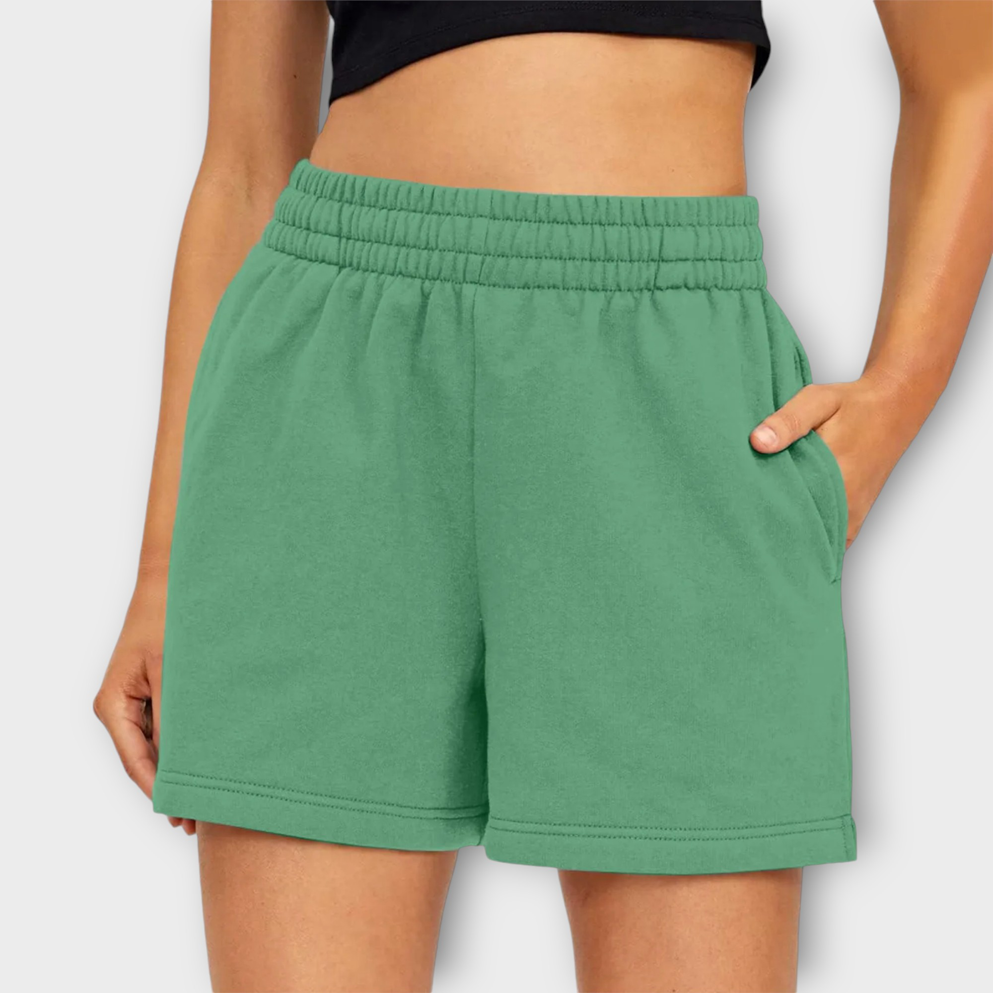 Jersey Shorts med Elastisk Talje – Komfort til Hverdag & Træning