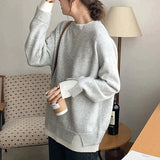 Oversized Sweatshirt med Rund Hals