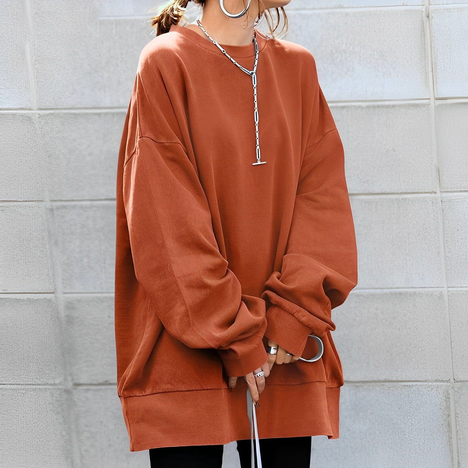Oversize sweatshirt til damer – komfortabelt hverdagslook