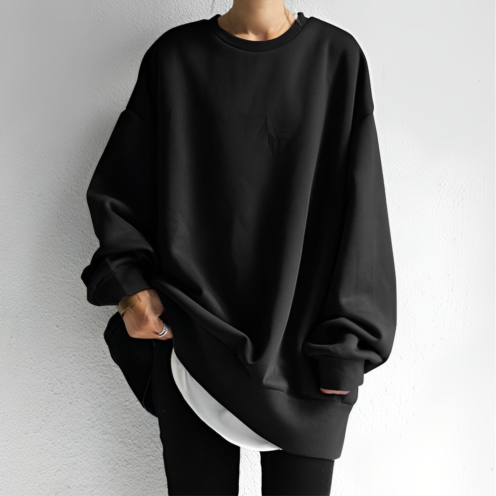 Oversize sweatshirt til damer – komfortabelt hverdagslook