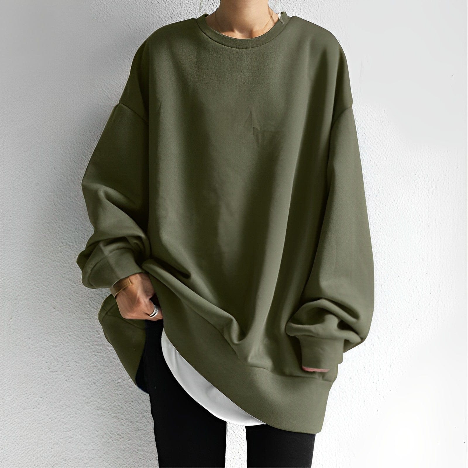 Oversize sweatshirt til damer – komfortabelt hverdagslook