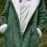 Varm damefrakke med kunstpelsfor – hyggelig vinterjakke i elegant design