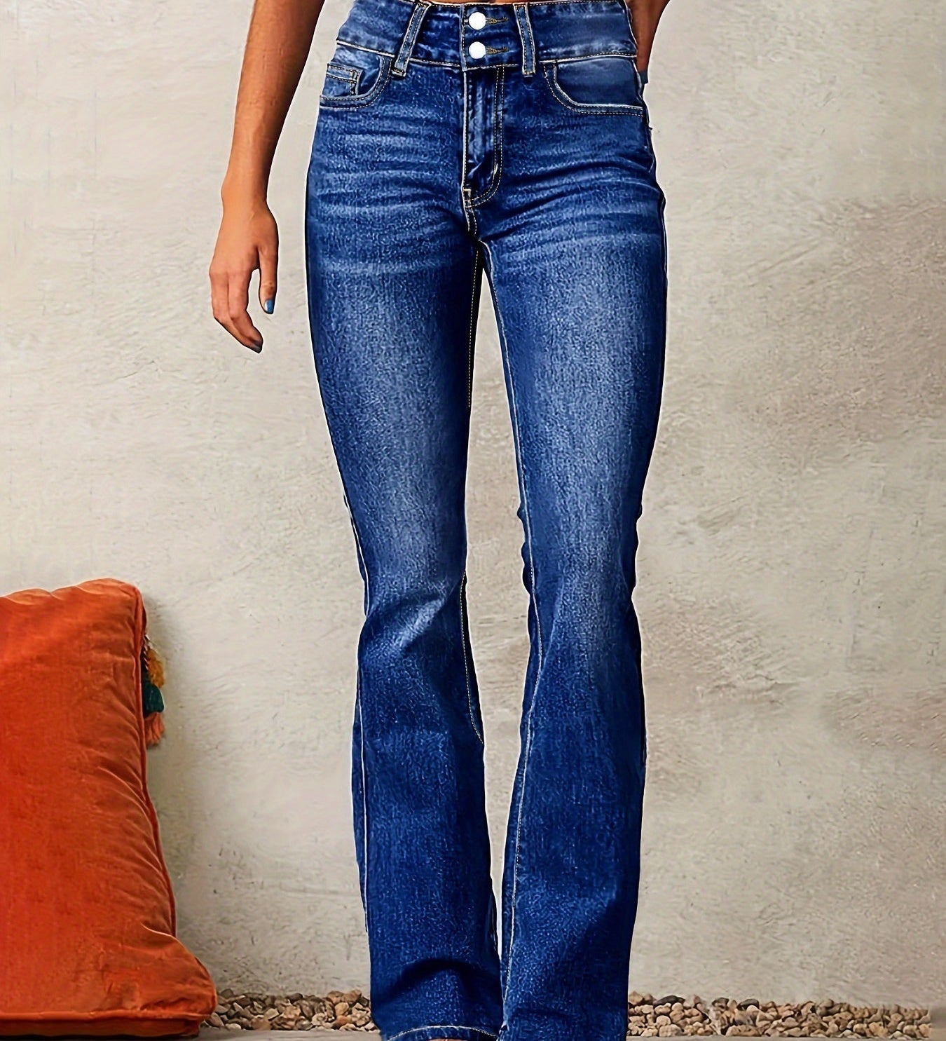 Slim Fit Jeans med Flare – Flatterende Pasform og Tidløs Denim