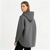 Fleece hættejakke med lynlås og varm komfort