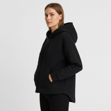 Fleece hættejakke med lynlås og varm komfort