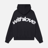 Hoodie dame – afslappet sweatshirt med “withlove” print