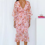 Blomsterkjole Dame – Let Sommerkjole med Elegant Print