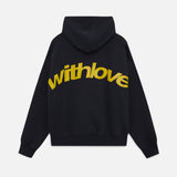 Hoodie dame – afslappet sweatshirt med “withlove” print