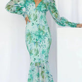 Blomsterkjole Dame – Let Sommerkjole med Elegant Print