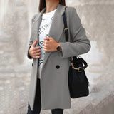 Kort frakke dame elegant blazer stil overgangsjakke