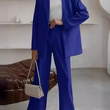 Dame jakkesæt med blazer og bukser – elegant business look