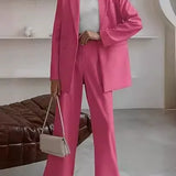 Dame jakkesæt med blazer og bukser – elegant business look