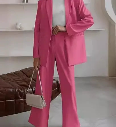 Dame jakkesæt med blazer og bukser – elegant business look