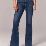 Flare Jeans med Høj Talje – Flatterende Pasform og Klassisk Denim