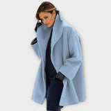 Oversize Uldfrakke med Revers – Elegant og Tidløs Vinterstil