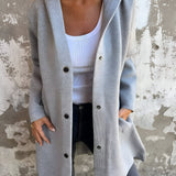 Elegant Blazer Cardigan med Knaplukning
