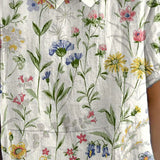 Skjortebluse med blomsterprint og krave – Let og sommerlig stil