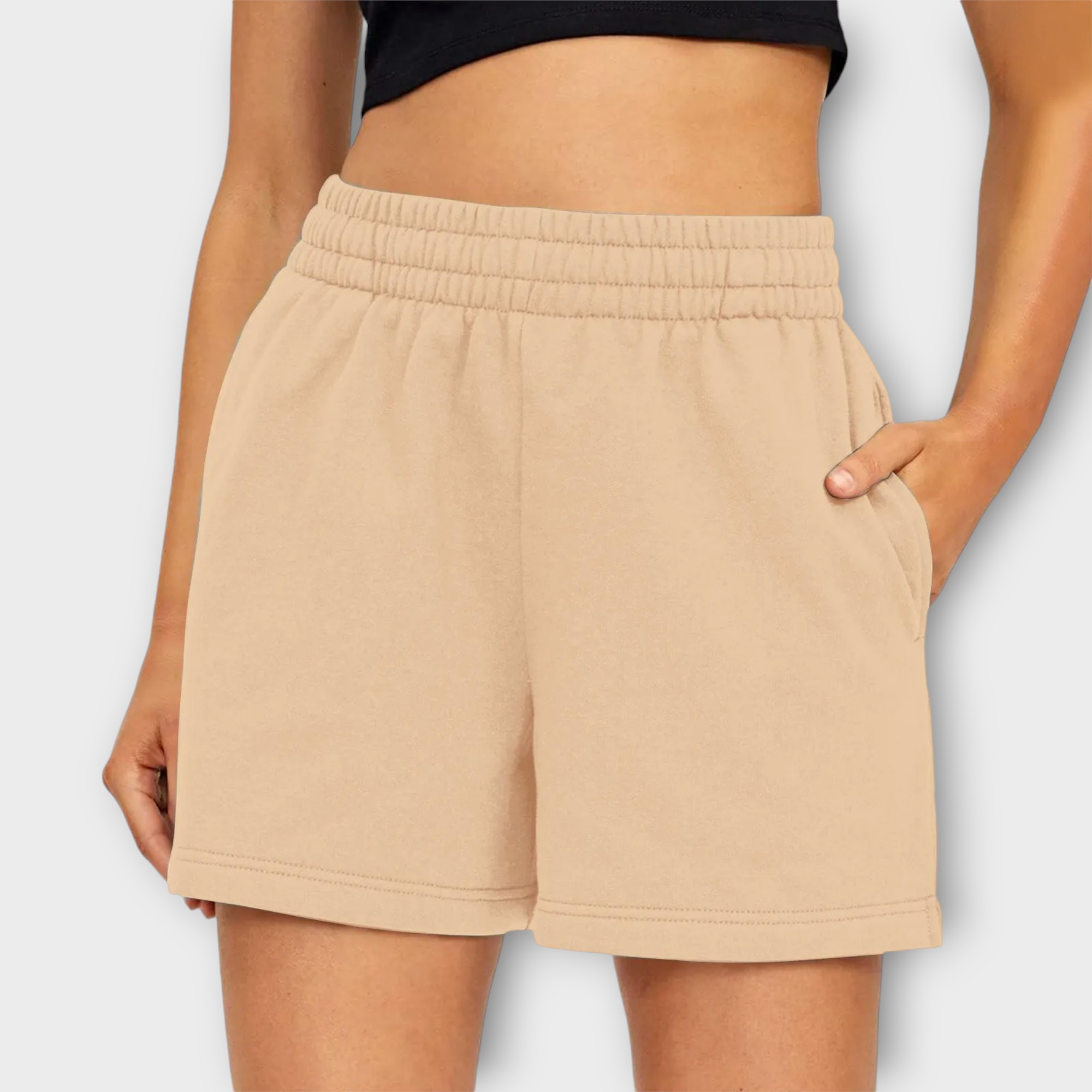 Jersey Shorts med Elastisk Talje – Komfort til Hverdag & Træning