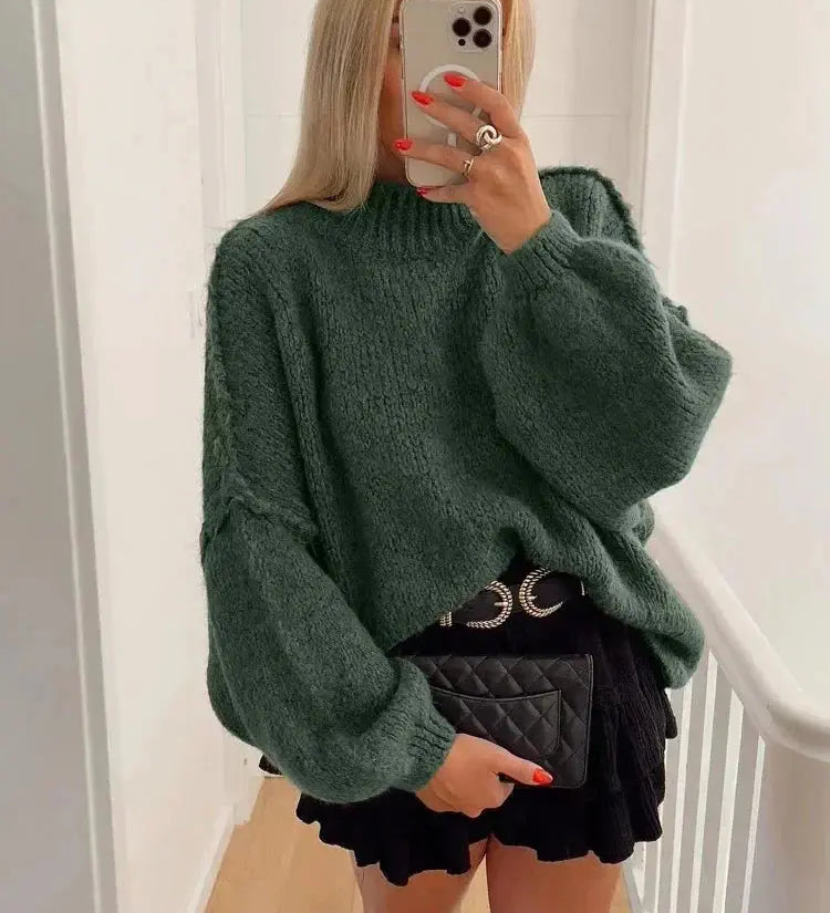 Oversize Efterårspullover – Blød & Varm Komfort