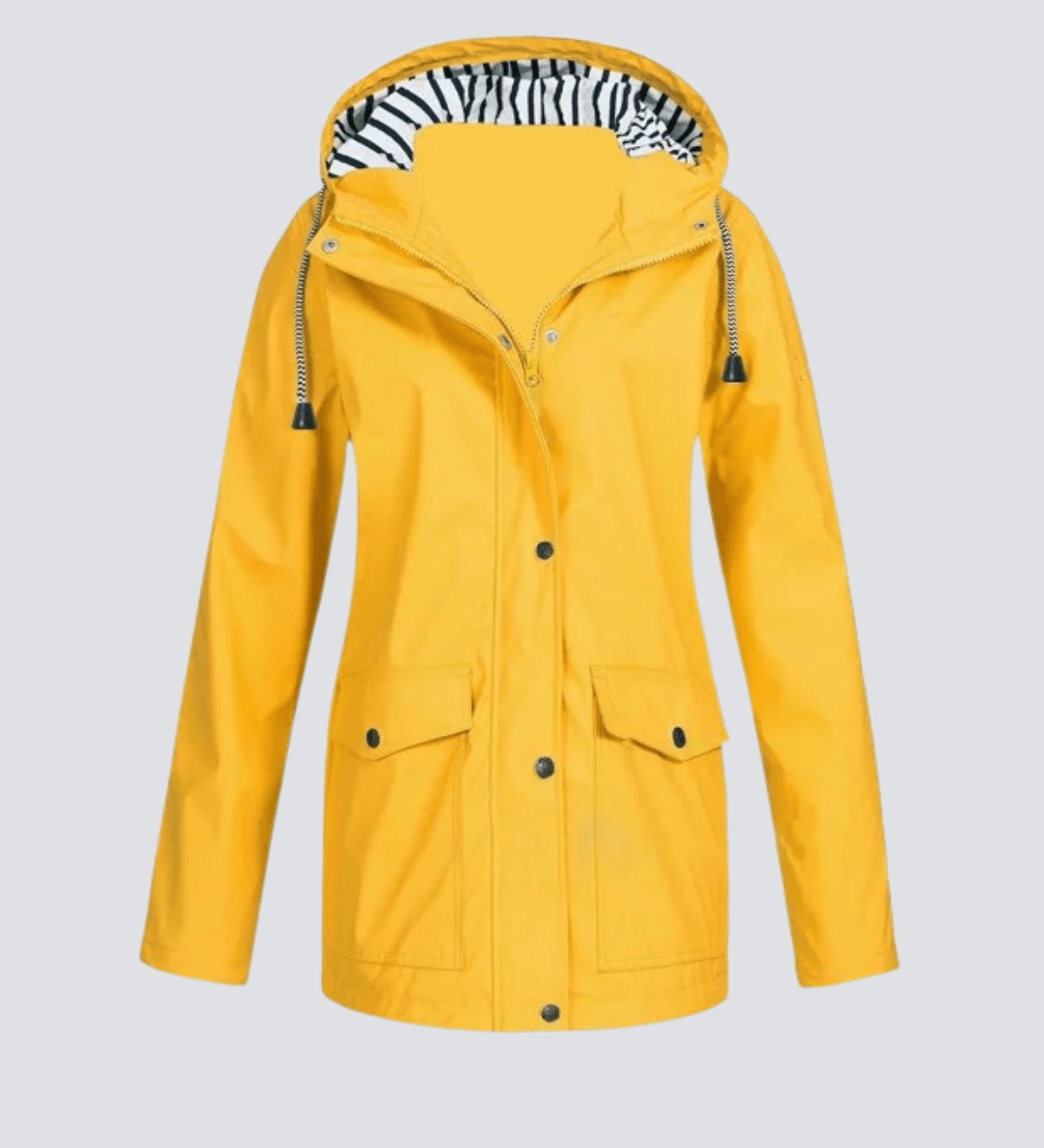 Vandtæt regnjakke med hætte til damer – stilfuld beskyttelse i al slags vejr