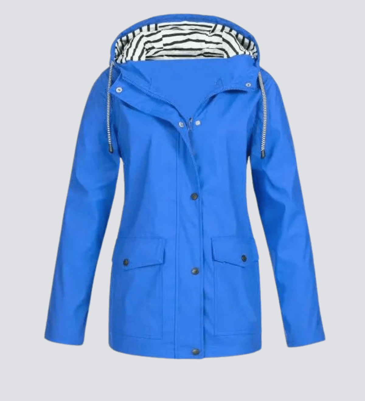 Vandtæt regnjakke med hætte til damer – stilfuld beskyttelse i al slags vejr
