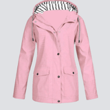 Vandtæt regnjakke med hætte til damer – stilfuld beskyttelse i al slags vejr