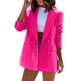 Dobbeltradet Blazer med Casual Fit til Kvinder