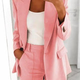 Elegant Jakkesæt med Blazer og Bukser – Perfekt Pasform til Hverdag og Job