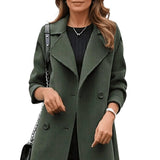 Elegant lang damefrakke i klassisk design – stilfuld overgangsjakke til hverdag og fest