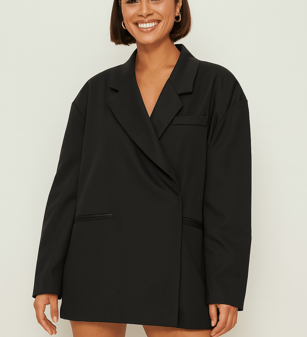 Ina Oversize-Blazer ohne Knöpfe