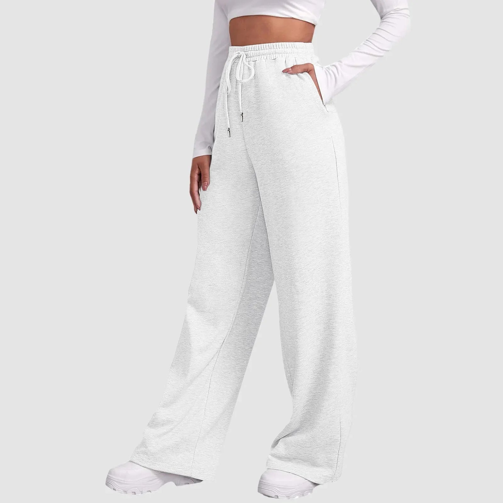 Lysegrå sweatpants til kvinder – komfort og stil i hverdagen