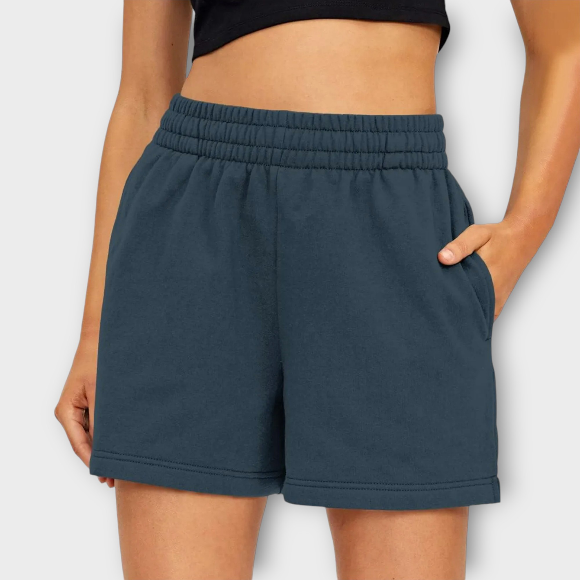 Jersey Shorts med Elastisk Talje – Komfort til Hverdag & Træning