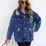 Oversized Denimjakke til Kvinder – Trendy og Komfortabel Hverdagsstil