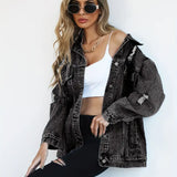 Oversized Denimjakke til Kvinder – Trendy og Komfortabel Hverdagsstil