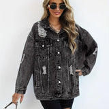 Oversized Denimjakke til Kvinder – Trendy og Komfortabel Hverdagsstil