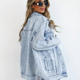 Oversized Denimjakke til Kvinder – Trendy og Komfortabel Hverdagsstil
