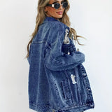 Oversized Denimjakke til Kvinder – Trendy og Komfortabel Hverdagsstil
