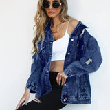 Oversized Denimjakke til Kvinder – Trendy og Komfortabel Hverdagsstil