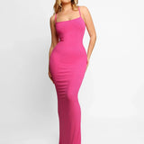 Elegant maxikjole med stropper – Flatterende kropsnær pasform