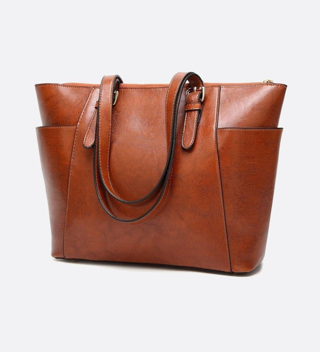 Klassisk Tote Bag i Vegansk Læder