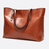 Minimalistisk Tote Bag i Vegansk Læder