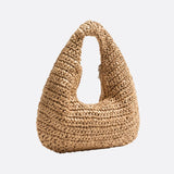 Strå Hobo Taske – Blød og Rummelig Sommertaske i Naturlook