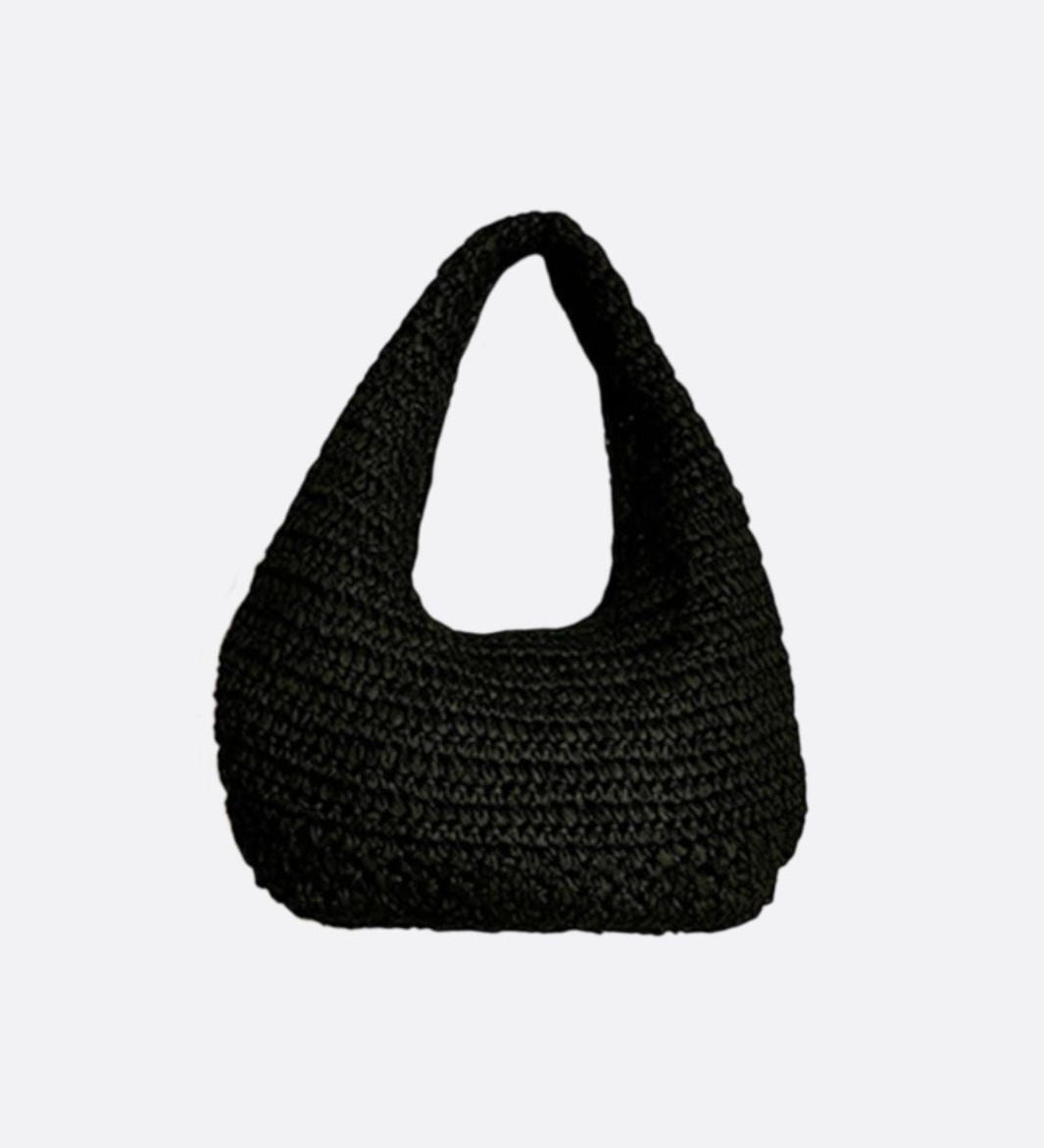 Strå Hobo Taske – Blød og Rummelig Sommertaske i Naturlook