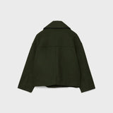 Kort dobbeltradet damefrakke – stilfuld overgangsjakke i tidløst design