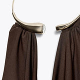 Halterneck bodystocking med dyb udskæring og elegant fald