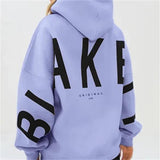 Oversized hoodie med grafisk print og afslappet pasform